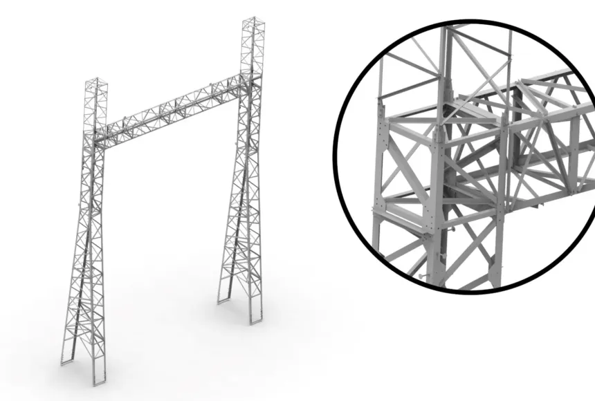 400kV main steel structure